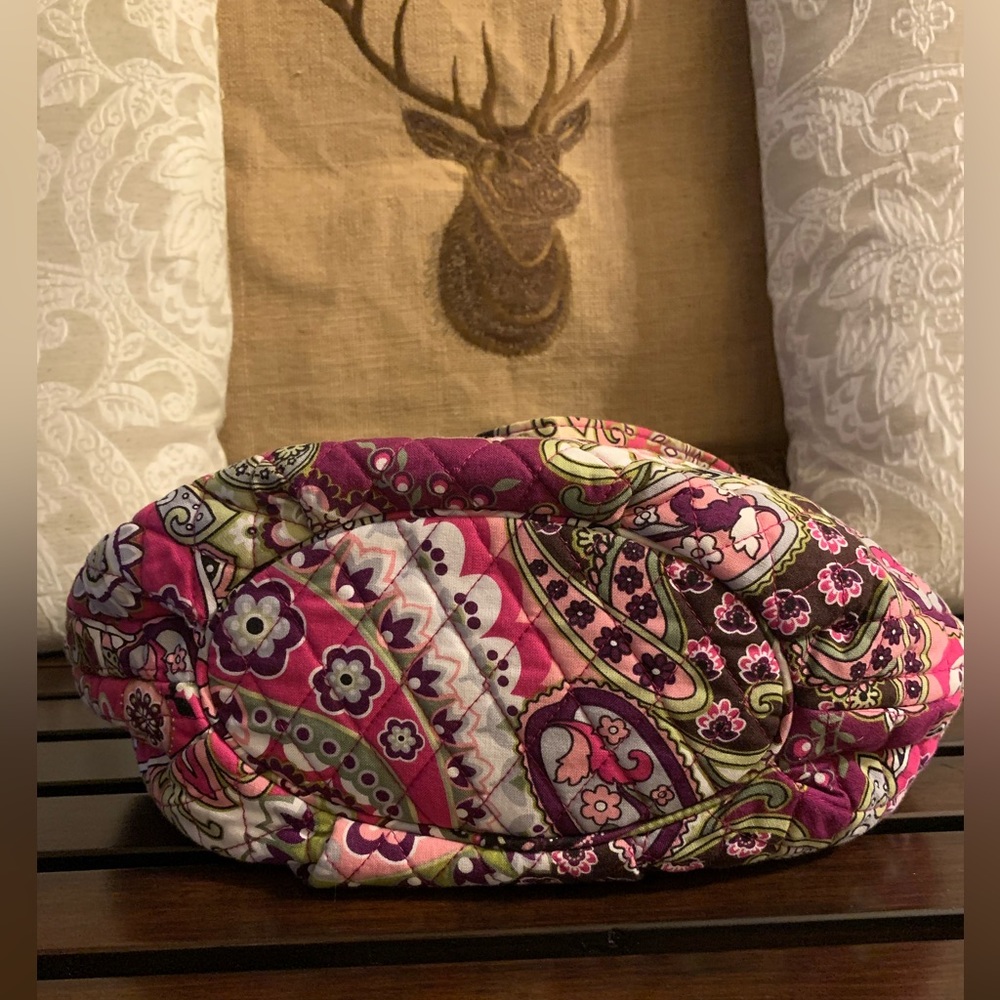 Vera Bradley Morgan Bag-Very Berry Paisley Print with Wallet and Change Purse - Picture 6 of 16